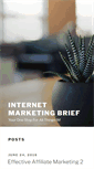Mobile Screenshot of internetmarketingbrief.com